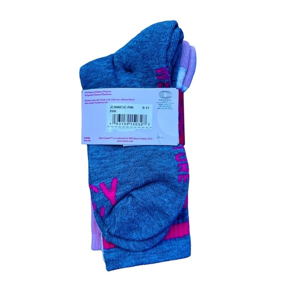 Juicy Couture Womens Princess Queen Crew Socks - Picture 5 of 9